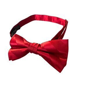 Stacy Adams Red Silky Men's Bow Tie for Prom and Formal Wear